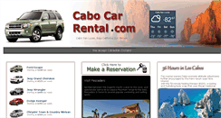 Desktop Screenshot of cabocarrental.com