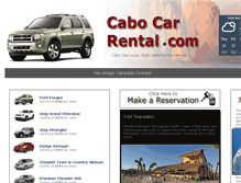 Tablet Screenshot of cabocarrental.com